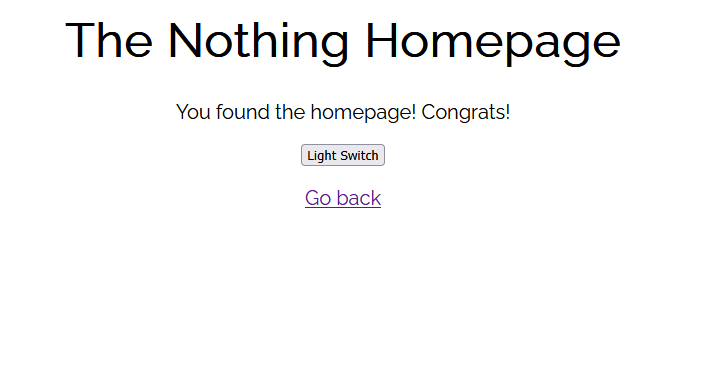 A screenshot of the home page.
